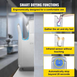Jet Hand Dryer Blade Hand Dryer Automatic High Speed for Washroom Silver V952-GSJLSGSPQSYS-4CAQV3