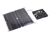 Solar Panel Fan Lightweight Portable Solar Powered Fan Kit for Cars RVs Travel Home 12W V1294-YM0715-3114220049211