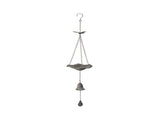 Hanging Lilypad Birdfeeder w Dragonfly & Bell 84cm V637-06981BRD