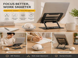 360&deg Rotating Laptop Stand Set - Ergonomic Cooling Desk V888-ELOSUNG54283