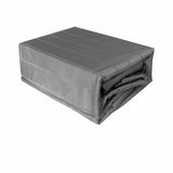 Grey 800TC Luxury Cotton Self-Stripe Sheet Set King 40 cm Wall King V442-ATX-SHEETS-800TCSELFSTRIPE-GREY-KI
