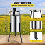 Vevor Brand New Large Two 2 Frame Stainless Steel Electric Honey Extractor V952-LXXDDYMJ000000001V3