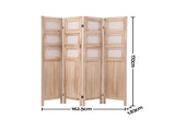 Artiss Room Divider 4 Panel Folding Privacy Screen Partition Rotatable Photo Frame Picture Collage RD-B-1210-3P-NT