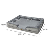 PaWz Memory Foam Pet Sofa Bed Cushion XL X-Large PT1178-XL-GY
