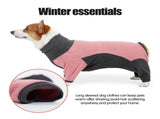 Dog Fleece Jacket Winter Warm Turtleneck Pet Coat Pink - 3XL V1263-JX-7861-8
