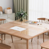 Plastic Table Cover, 54 x 54 Inch 2.0 mm Thick Clear Table Protector, Square PVC Desk Mat, V952-ZFXPVCZB54X5ITNPIV0