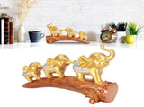 Elephant Statue Sculpture Innovative Synthetic Resin Ornaments Desktop Furnishing Gold V1294-YM0721-3115210015211