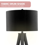 Sarantino Minimalist Modern Tripod Floor Lamp Black LMP-MLM-731-BK