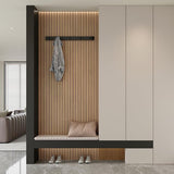 2 Pack Peel and Stick Oak Wood Slat Feature Panels 300x40cm Each DIY TV Headboard PVC Decor V1188-ZXY-131-790