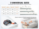 6 Pairs of 457.2mm Drawer Bottom Side Mount Rails, Heavy Duty Full Ball Bearing Extension Steel V952-DZYZSCTHG100X2OPKV0