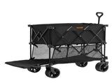Foldable Double Decker Wagon, 400L Collapsible Wagon Cart with All-Terrain Wheels, Heavy Duty V952-ZDHYBXSSTCHSXALL9V0
