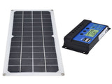10W Solar Panel Set with 10A Controller Exhaust Fan for Car Yacht RV Boat Moblie Phone Battery V1294-YM0523-3114210164911