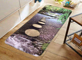 Household Bathroom Non-Slip Doormat Natural Pattern Floor Mat Carpet Rug Mat Home V1294-YM0901-3117200024314