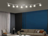 8s LED Tracking Kit, Foldable Ceiling Spoting with Flexibly Rotatable Head, Track V1171-CX-TK8USGU10S