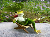 Mini Frog Garden Decor for Outside Miniature Frog Figurines Plant Decorations for Pots, Creative V1369-AZ3-W-10063