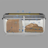 Kitchen Storage 33.5 x 17.5 x 15.5 cm Innovative Bread Bin Keeps Baked Goods V1369-AZ3-W-11819