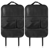 2 Pack Car Backseat Organizer, 600D Oxford Cloth Kick Mats with Foldable Tray, Touchscreen Tablet V1192-AZ-W-18232