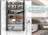 CARLA HOME 6 Tier Adjustable Baskets Over Door Pantry Organiser for Home Kitchen LSB-36118