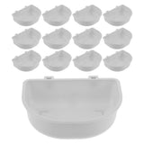 15-Piece Grey Hanging Dog Bowls Set for Crate, Spillproof Kennel Water and Food Feeder Bowls for V1366-AZ2-W-16095