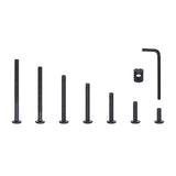 141pcs Baby Crib Hardware Replacement Set Hex Drive Stable Screws and Nut With Wrenches for Easy V1370-AZ4-12807