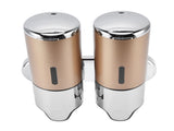 Wall Mount Soap Shower Dispenser Dual Pump 2 Separate Compartments Reusable Space Saving Shampoo V1294-YM0523-3112220024911