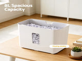 DEVANTI 8L Small Tabletop Paper Shredder 4 Sheet P4 Cross Cut Home Office SHRED-403-4S-WH