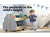 Keezi Kids Toy Box Bookshelf Storage Bookcase Organiser Display Shelf FURNI-B-TOY-TREE-GR