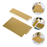 Worgeous 100Pcs Gold Rectangular Paper Cake Serving Trays with Mousse Bottom Plate Cardboard V1189-LWWAL-20260327-03518