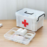 Transparent First Aid Box Portable Medicines Storage Box Safety Emergency Kits V1294-YM0718-10099156