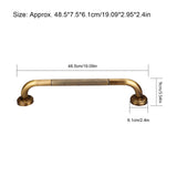 Antique Style Brass Carved Shower Tub Safety Grab Bar Wall Mounted Bathroom Accessories V1294-YM0722-JY04616