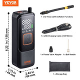 VEVOR Tire Inflator Portable Air Compressor, 150 PSI Electric Air, 4000mAh Rechargeable Tire V952-CDSLTCQJ22005A79WV9