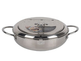 Stainless Steel Deep Frying Pan Japanese Tempura Fryer with Thermometer Control Non Stick Frying Pan V1294-YM0717-10048534