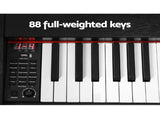 Alpha 88 Keys Electronic Piano Keyboard Digital Electric w/ Stand Stool Weighted EK-WP-88-BK-B01
