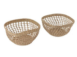 2PCS Woven Basket Handwoven Sea Grass Storage Basket for Flower Plant Farmhouse Home Decor V1294-YM0706-3117230158611