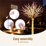 2.1M Christmas Tree 780 LED Lights Cherry Blossom Trees Jingle Jollys XM-TR-FAIRY-FLOWER-7FT-MC