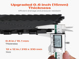 Interlocking Drainage Mat, 31 x 31 cm Modular Interlocking Cushion, 24 Pcs Splicing Drainage Mats, V952-CKPSD12X12INM0OD3V0