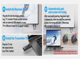 BENFEI 374BK Wireless HDMI Transmitter and Receiver 1920 x 1080P60Hz V28-ELEBEN374BK