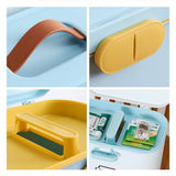 Family Medication Box Portable First Aid Box Organizer with Easy to Open Buckle Snap V1294-YM0717-10140142