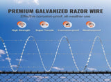 Razors, 98 ft Razor Barbed, 2 Rolls Razor Fencing Razor Fence, Razor Ribbon Barbed V952-JSSWDPCS98YCH9ZJJV0