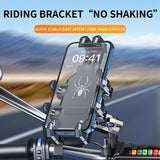 Shockproof Phone Mount, Compatible with Bicycles/Motorcycles/Scooters/ATVs, 720-Degree Rotation V1232-MTCSJZJ001