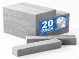 20 Pack Pumice Stone Scouring Sticks, Toilet Bowl Cleaners for Removing Limescale and Rust from V1189-LC-AMZ-00296