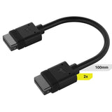 Corsair iCUE LINK Cable, 2x 100mm with Straight connectors, Black V1202-V2-CAC-ICLK-CB20C2P-K