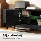 Artiss TV Unit Entertainment Unit Storage Cabinet 180cm Black FUR-Z-CT02-TV180-BK-AB
