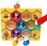 Wooden Bee Toddler Fine Motor Skill Toy - V178-12748