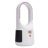 USB Desk Fan 6 Speeds Wind Quiet Portable Bladeless Cooling Fan with Power Display for Home Bedroom V1294-YM0901-3113240072311