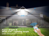 Solar Motion Sensor Outdoor Lights with 288 LEDs & 2800LM 270&deg Wide Angle, IP65 V1107-SOLAR MOTION SENSOR OUTDOOR LIGHTS