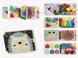 DIY Felt Learning Book 3D Interactive Book Activity Story Book Classroom - hedgehog - Size 3D V1102-DSZ-XXX-NNN-HED-3D