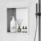 VEVOR 33.02 x 33.02 cm No Tile Shower Niche 304 Stainless Steel, Wall-Inserted Niche Recessed Double V952-BXGLYBK1C13YZKIQ0V0
