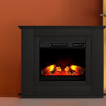 Devanti Electric Fireplace Fire Heater 2000W Black EFL-B-2000-FRAME-BK