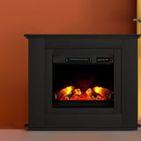 Devanti Electric Fireplace Fire Heater 2000W Black EFL-B-2000-FRAME-BK